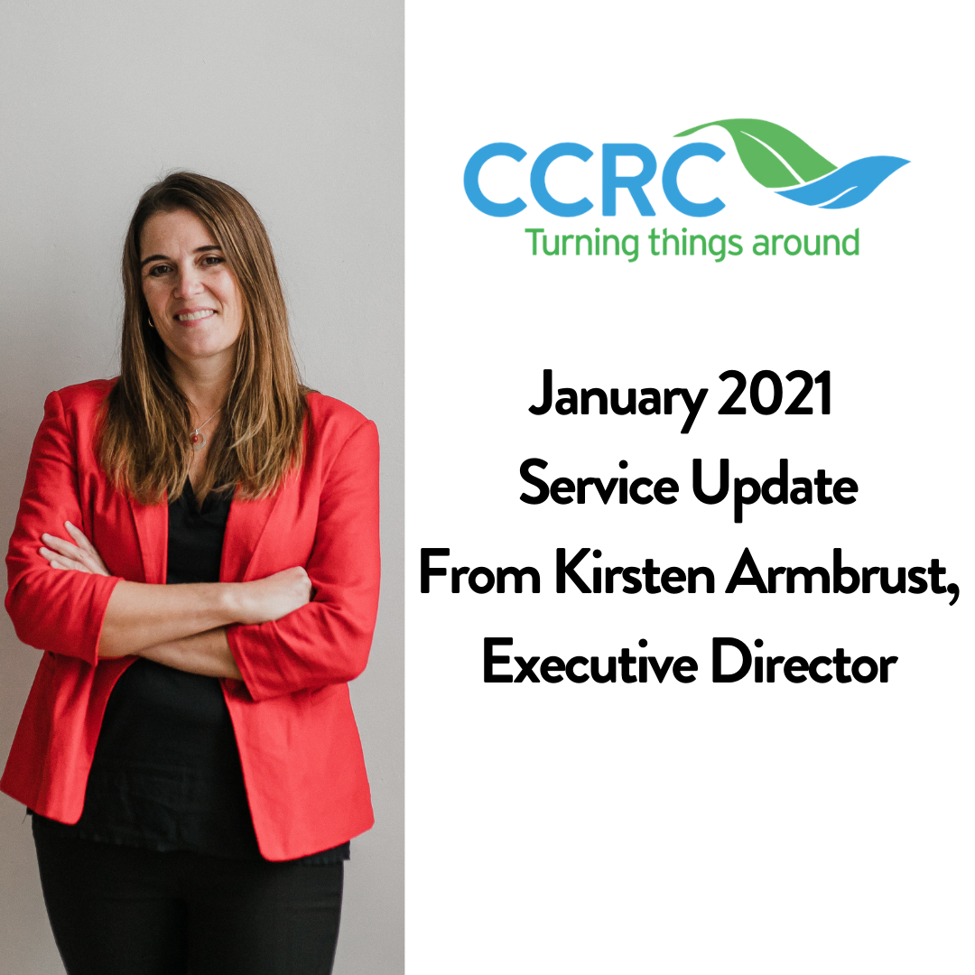 Service Update – January 2021 – Community Counselling Resource Centre